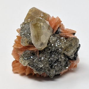 Cerussite with Galena & Barite